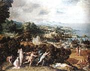 ABBATE, Niccolo dell Orpheus and Eurydice oil painting